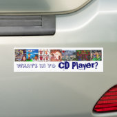 Wat is er in Yo CD Player? Bumpersticker (Op auto)