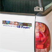 Wat is er in Yo CD Player? Bumpersticker (Op Truck)