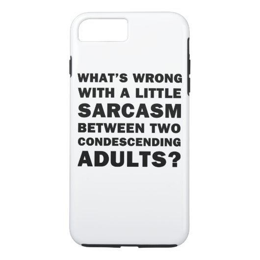 Wat is er mis met een beetje sarcasme Case-Mate iPhone case (Achterkant)