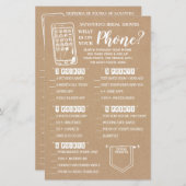 Wat is er op je telefoon douche spel nederlands sp (Voorkant / Achterkant)