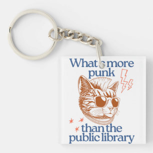 Wat is er punk dan de openbare bibliotheek sleutelhanger