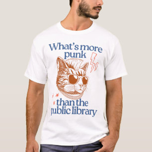 Wat is er punk dan de openbare bibliotheek t-shirt
