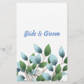 Wat is Eucalyptus in uw Bag Shower Game Card Flyer (Achterkant)