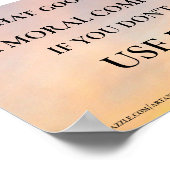 WAT IS GOOD EEN MORELE COMPASERAFDRUKKING POSTER (Hoek)