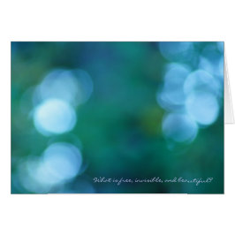 Wat is gratis, onzichtbaar en mooi?