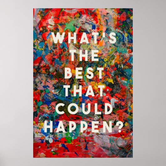 Wat is het beste dat kan gebeuren poster (Voorkant)