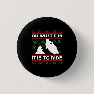Wat Is Het Een Pret Om Motorfiets Dirt Bike Te Rij Ronde Button 3,2 Cm