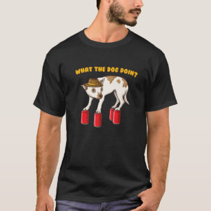 Wat is het grappige verhaal van de hond t-shirt