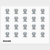 Wat is het hex Funny Hexagon-platform Ronde Sticker (Vel)