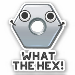 Wat is het hex Funny Hexagon-platform Sticker