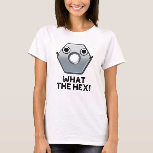 Wat is het hex Funny Hexagon-platform T-shirt (Voorkant)