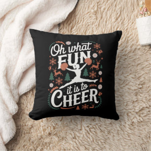 Wat is het leuk om lelijke cheerleading Kerstmis t Kussen