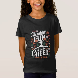 Wat is het leuk om lelijke cheerleading Kerstmis t T-shirt