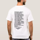 WAT IS HET LEVEN? - Gepersonaliseerd T-shirt (Achterkant)