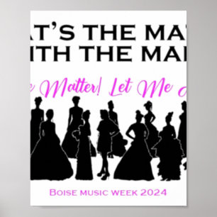 Wat is het probleem met de Mannen Sticker Poster