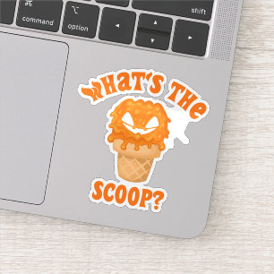 Wat is het Scoop geslacht onthullen Halloween ijs Sticker