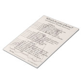 Wat is in uw Notitieblok van het Spel van het Baby (Schuin)