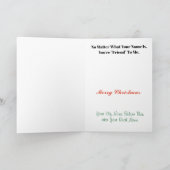 Wat is je elfennaam Kerstkaart om aan te passen! Kaart (Binnen)