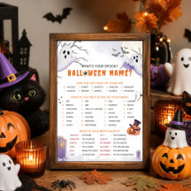 Wat is je enge Halloween-naam? Feestspel