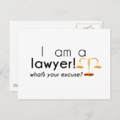 Wat is je excuus? briefkaart (Voorkant / Achterkant)