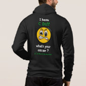 Wat is je excuus? C Diff Hoodie (Achterkant)