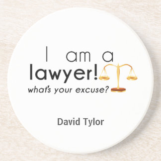 Wat is je excuus? zandsteen onderzetter