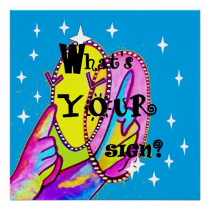 Wat is je teken? perfect poster