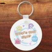 Wat is je Teken Rally Obedience? Sleutelhanger (Voorkant)