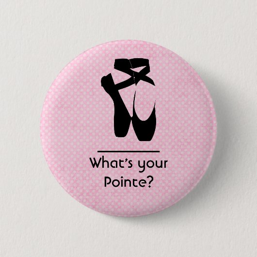 Wat is jouw pointe? Balletschoenen en pointe Ronde Button 5,7 Cm (Voorkant)