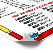 Wat is jouw superheld Name Party game Poster? Poster (Hoek)
