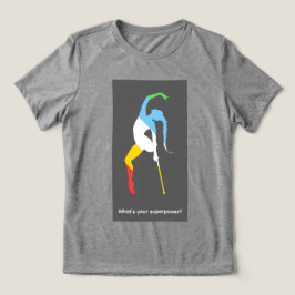 Wat is jouw superkracht? Maand van trots op beperk Tri-Blend Shirt
