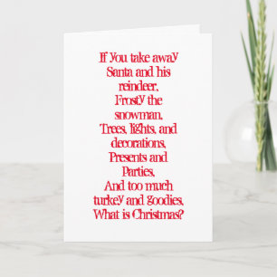 Wat is Kerstmis? Feestdagen Kaart