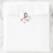 Wat is koken Sticker - Baker Lady (Tas)