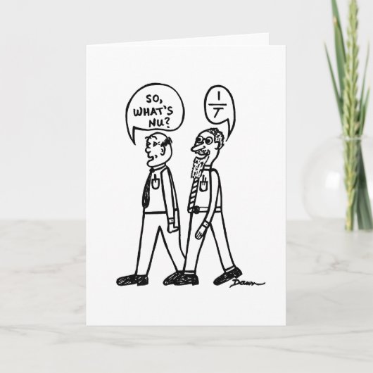 Wat is Nu? Lege Notecard Kaart (Voorkant)