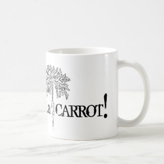 Wat is oranje en klinkt als een papegaai? koffiemok