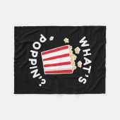 Wat is Poppin" Fleece Deken (Voorkant (Horizontaal))