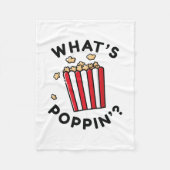 Wat is Poppin" Fleece Deken (Voorkant)