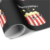 Wat is Poppin Funny Popcorn Pun Dark BG Cadeaupapier (Rol Hoek)
