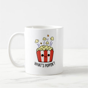 Wat is Poppin Funny Popcorn Pun Koffiemok