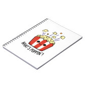 Wat is Poppin Funny Popcorn Pun Notitieboek (Linkerzijde)