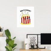 Wat is Poppin Funny Popcorn Pun Poster (Thuiskantoor)