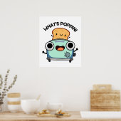 Wat is Poppin Funny Toast Pun Poster (Keuken)