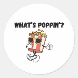Wat is Poppin’ Popcorn Ronde Sticker