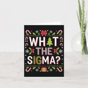 Wat is Sigma Grappige Kerstman Claus Gen Alpha Ker Kaart