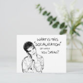 Wat is socialisatie? briefkaart (Staand voorkant)