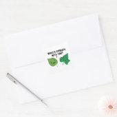 Wat is Stomata met jou? Vierkante Sticker (Envelop)