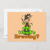 Wat is T-shirts en cadeautjes voor de Brewing Briefkaart (Voorkant / Achterkant)