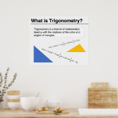 Wat is Trigonometrie? Poster (Keuken)