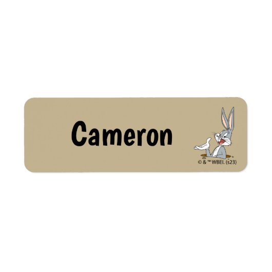 WAT IS UP DOC?™ BUGS BUNNY™ Rabbit Hole Labels (Voorkant)