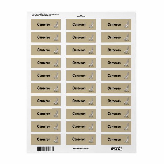 WAT IS UP DOC?™ BUGS BUNNY™ Rabbit Hole Labels (Full Sheet)
